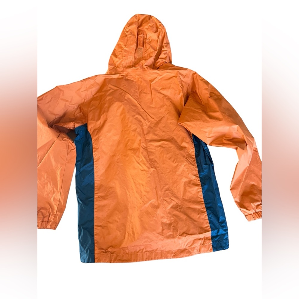 Columbia Omni-Shed Technology rain jacket/ wind breaker. Orange/ gray size 18-20 - Picture 7 of 11